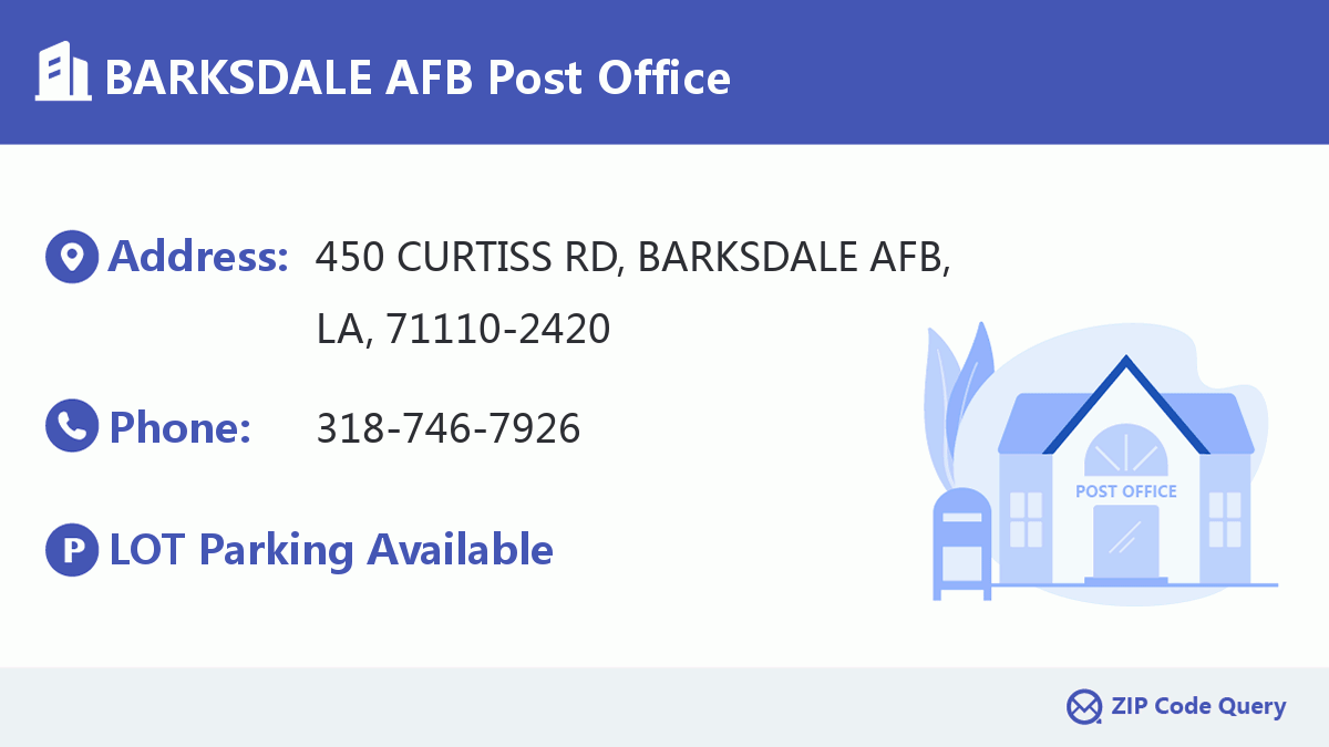 Post Office:BARKSDALE AFB