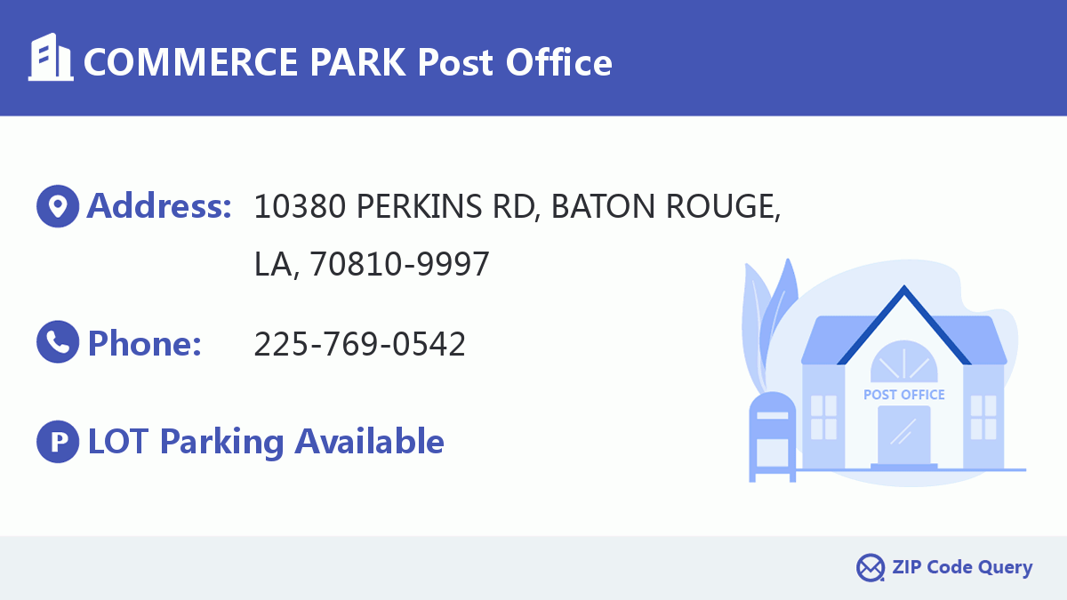 Post Office:COMMERCE PARK