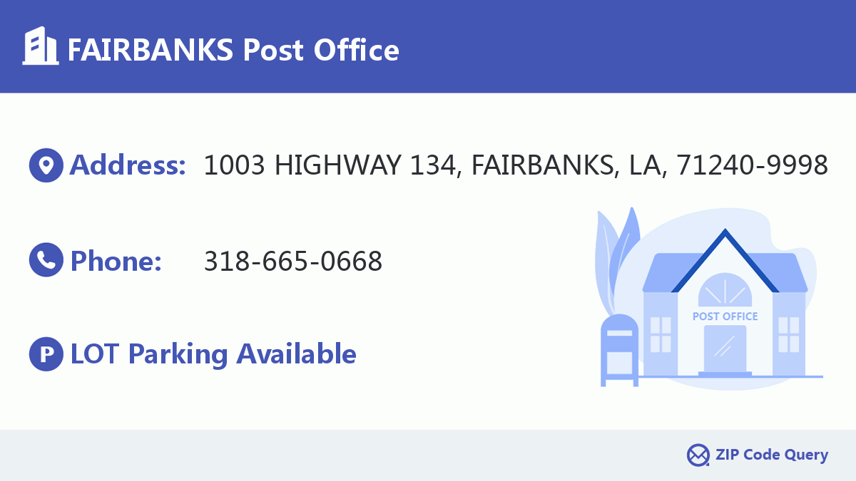 Post Office:FAIRBANKS