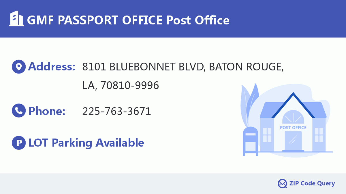 Post Office:GMF PASSPORT OFFICE