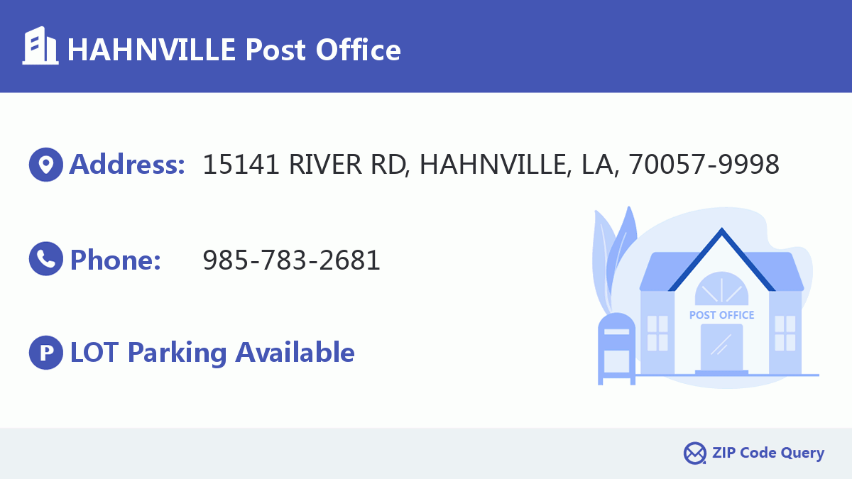 Post Office:HAHNVILLE