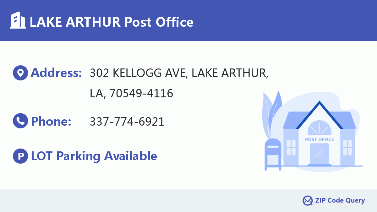 Post Office:LAKE ARTHUR