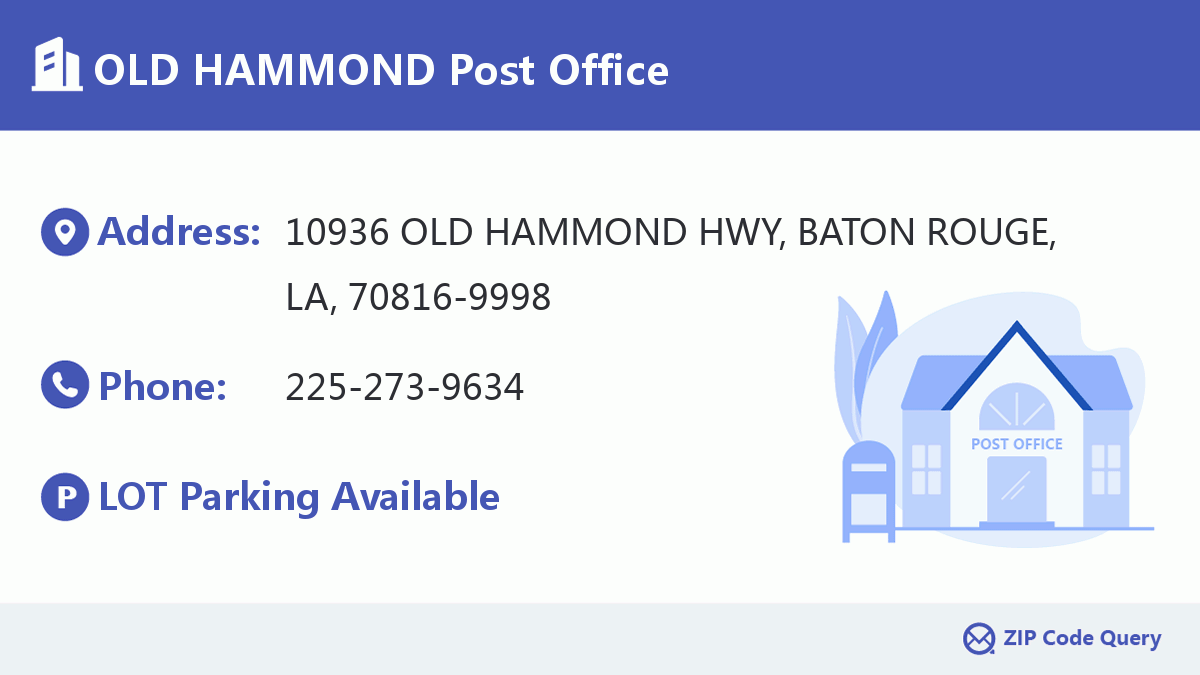Post Office:OLD HAMMOND