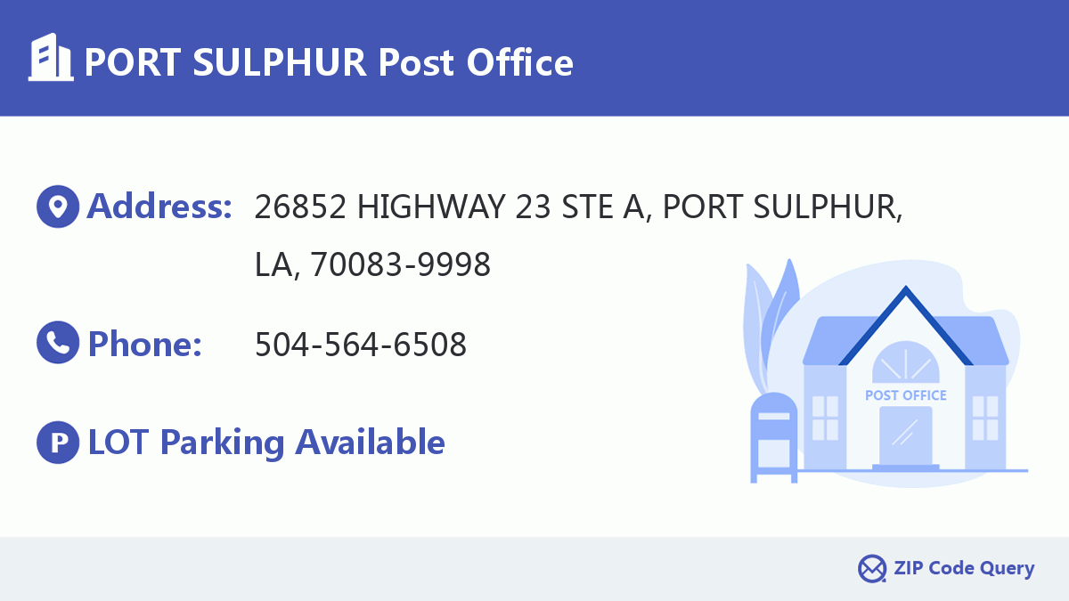 Post Office:PORT SULPHUR