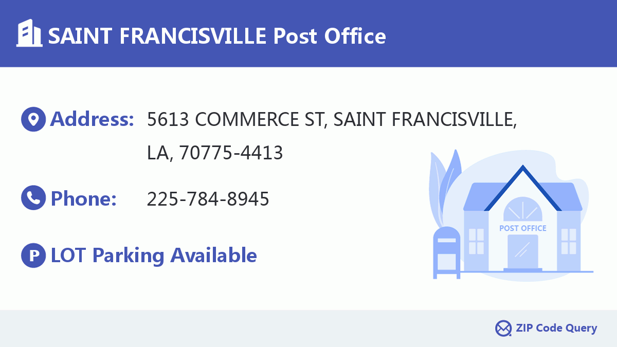 Post Office:SAINT FRANCISVILLE
