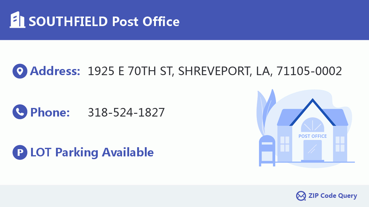 Post Office:SOUTHFIELD