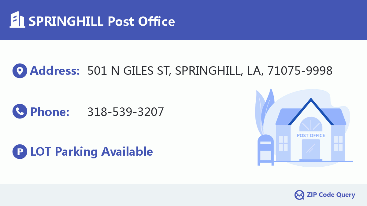 Post Office:SPRINGHILL